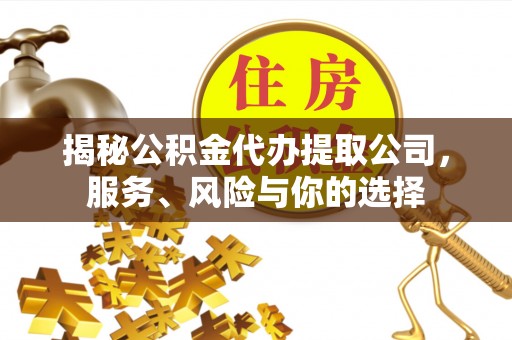 兖州揭秘公积金代办提取公司，服务、风险与你的选择